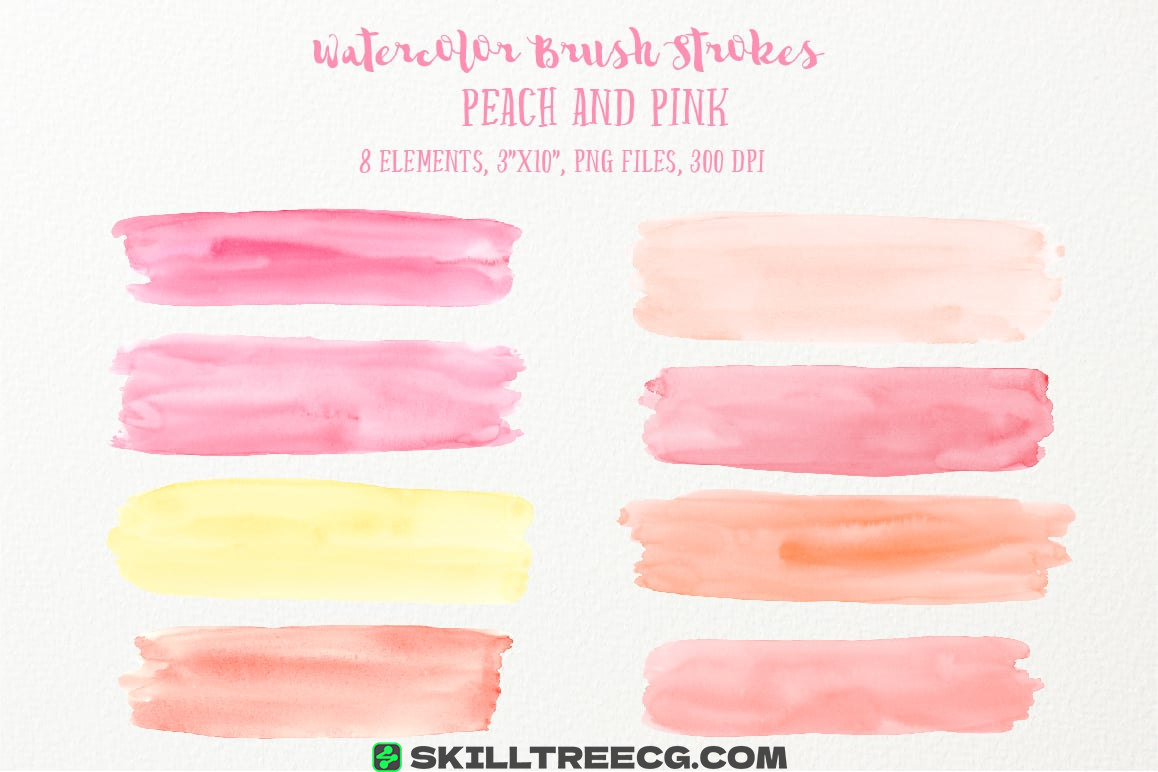图片[7]-Watercolor Brush Stroke Bundle（835158）-技能树